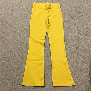 Betabrand Dress pant yoga pant bootcut yellow size medium
